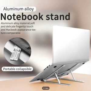 Aduro U-Rise Steel Notebook Computer & Tablet Foldable Aluminum Desktop Stand